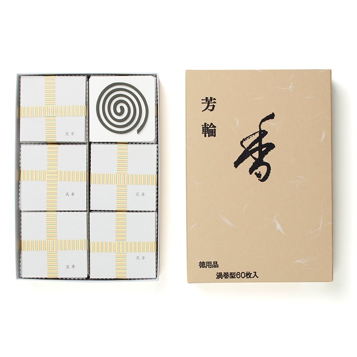 松栄堂のお香 『芳輪 天平(ほうりんてんぴょう)』うずまき型徳用品60枚入