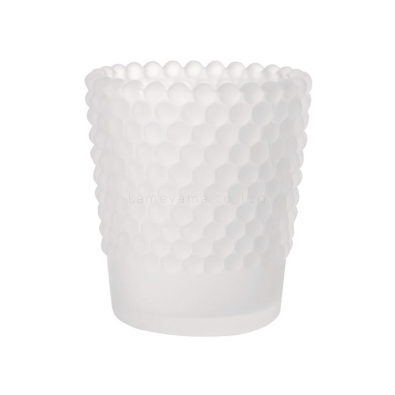 キャンドルホルダー/グラス『ホビネルグラス【フロストホワイト