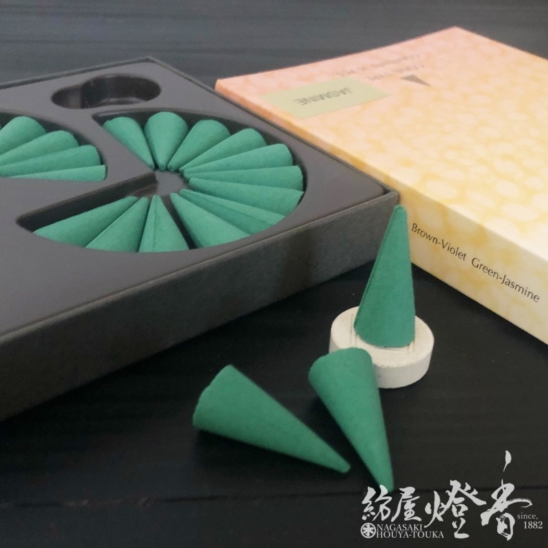 松栄堂のお香『香水香 花世界 GOLD(ゴールド)【ジャスミン】36粒入