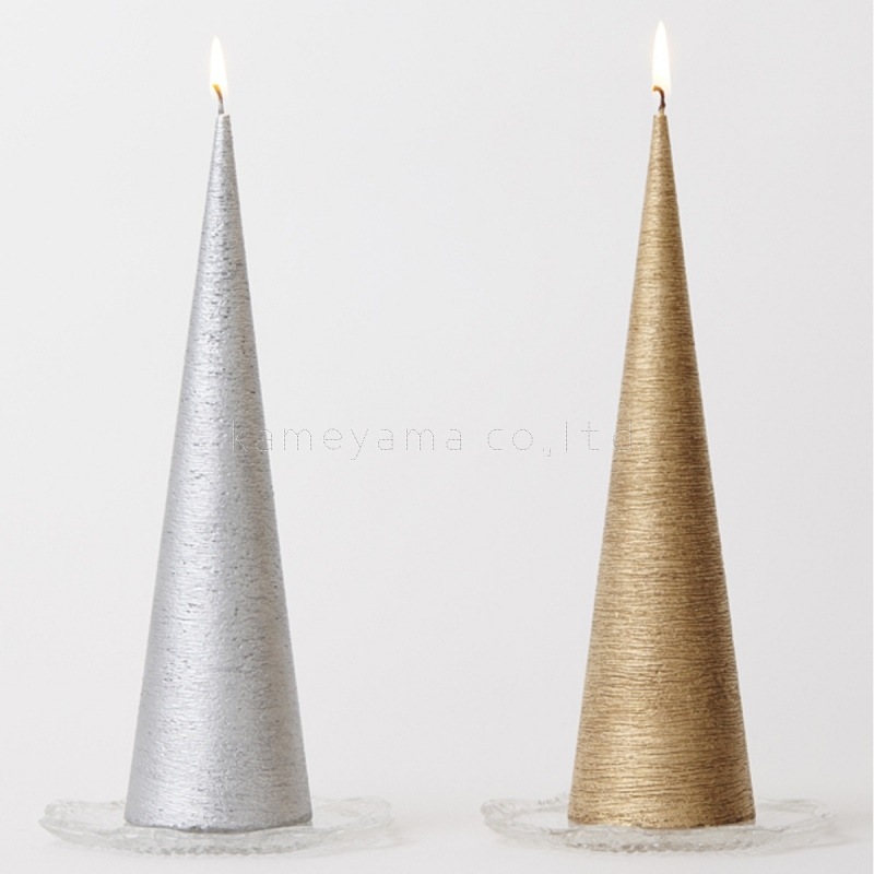 キャンドル　ゴールド カメヤマキャンドル『ネオブラッシュコーン230【ゴールド