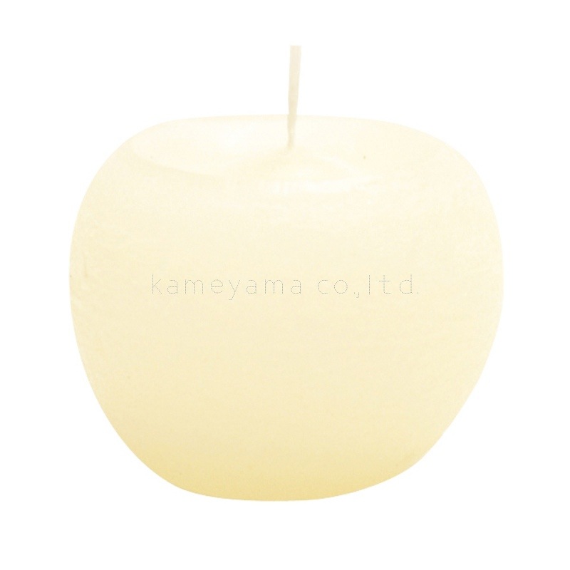 カメヤマキャンドル『ラスティクミニボール80【アイボリー】』燃焼8