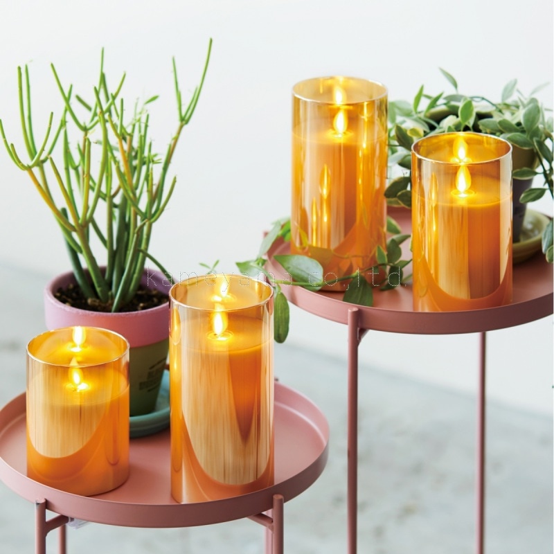 カメヤマLEDキャンドル『イルミネライトシャインLEDキャンドル【M