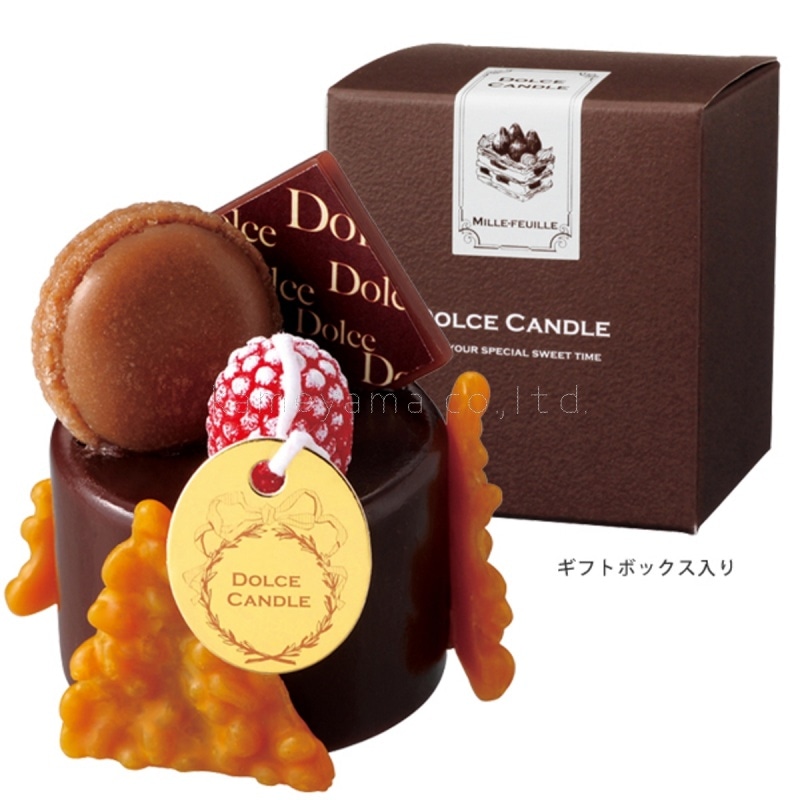スイーツキャンドル『ドルチェキャンドル【ザッハトルテ】[燃焼30分
