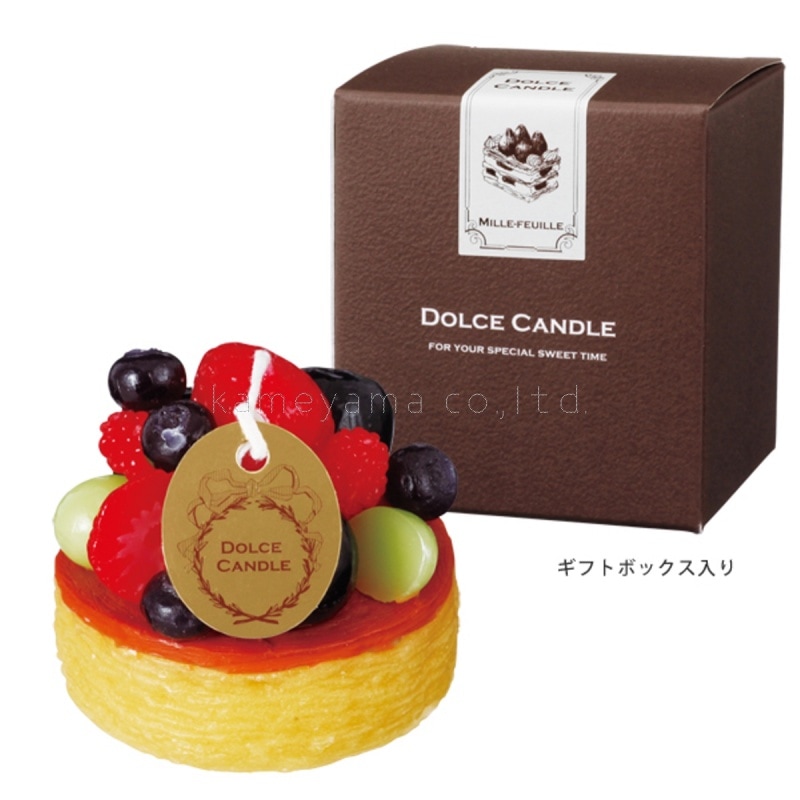 スイーツキャンドル『ドルチェキャンドル【フルーツタルト】[燃焼30分