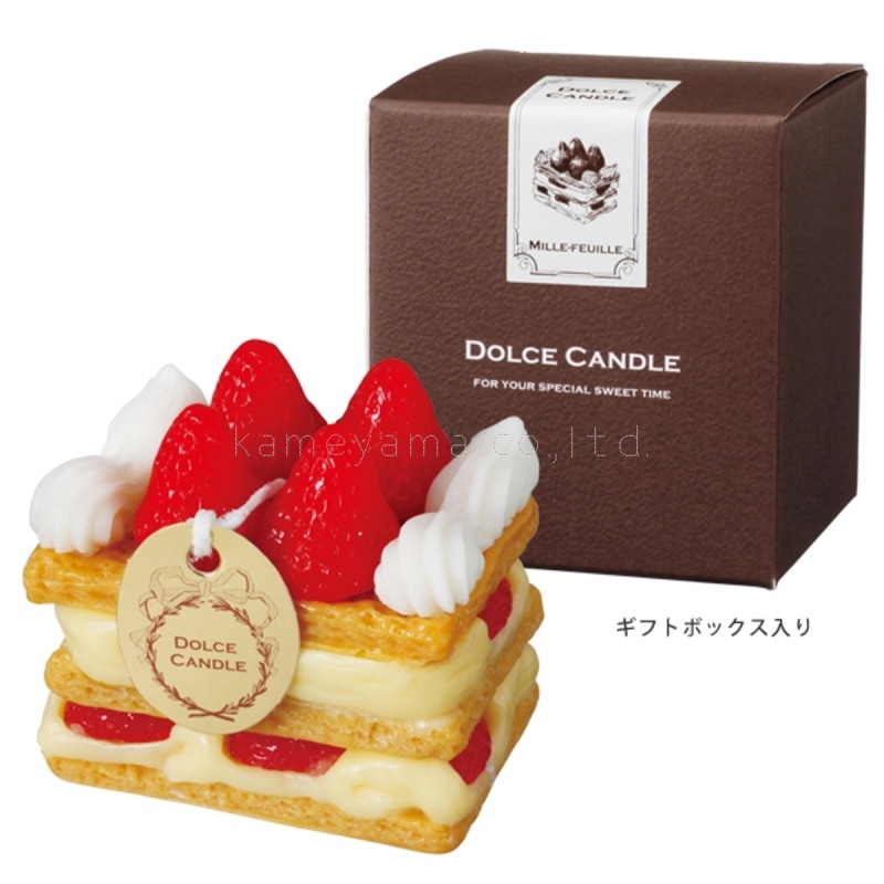 スイーツキャンドル『ドルチェキャンドル【ミルフィーユ】[燃焼30分