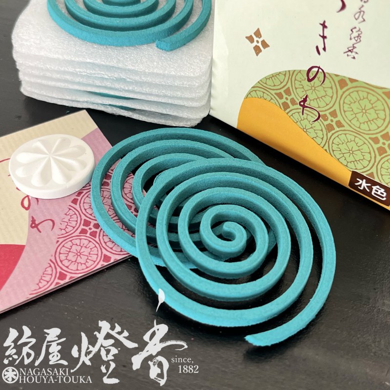 お香/室内香『香水線香【つきのわ-TSUKINOAWA-/水色(みずいろ)～ローズ