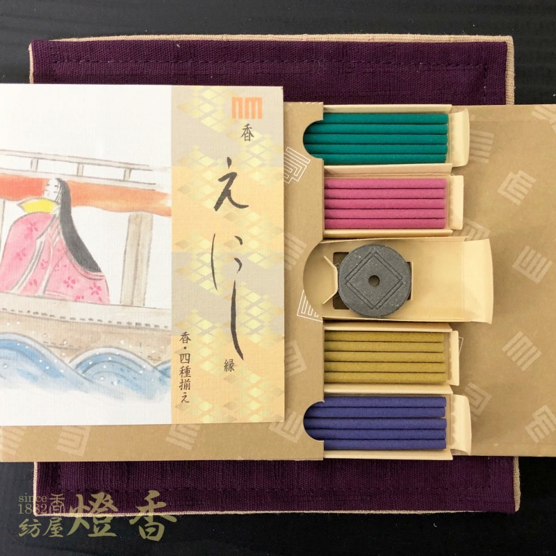 香老舗】松栄堂「源氏かおり抄 御にほひ箱 松風」 香道具 茶道具