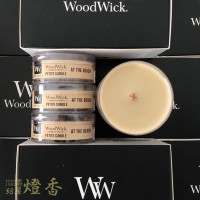 アロマキャンドル『ウッドウィック(WoodWick)【アットザビーチ】6個セット』燃焼6時間|カメヤマローソク|取扱いメーカー