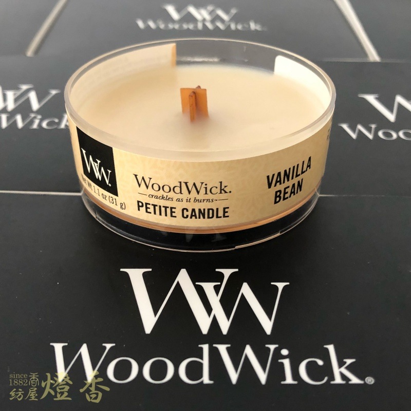アロマキャンドル『WoodWick【バニラビーン-VANILLA BEAN-】6個セット