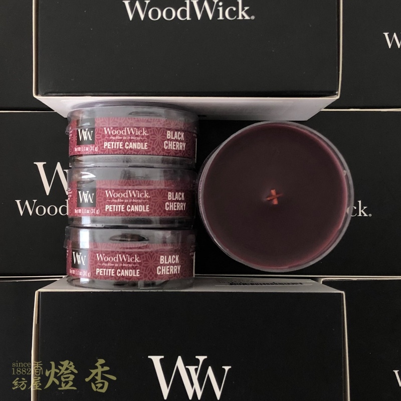 アロマキャンドル『ウッドウィック(WoodWick)【ブラックチェリー】6個