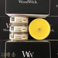 アロマキャンドル『ウッドウィック(WoodWick)【リネン】6個セット』燃焼6時間|カメヤマローソク|取扱いメーカー