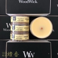 アロマキャンドル『ウッドウィック(WoodWick)【レモングラス＆リリー】6個セット』燃焼6時間|カメヤマローソク|取扱いメーカー