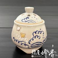 香器『京華釉の艶やかな結晶の花【京華釉香炉・白(きょうかゆう)-SHIRO