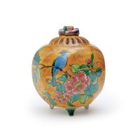 日本香堂の香器『香炉【銀彩イエロー】九谷焼』 | 取扱い