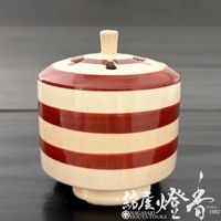 香器『香炉【赤絵香炉-AKAEKOURO-】京焼・清水焼/玉風[空焚用]』龍心堂