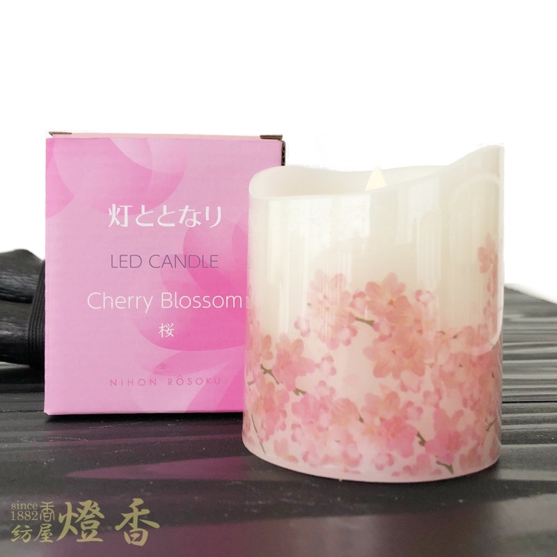ナイトガーデン ヒョンソク ラキドロ ニホンローソクのLEDローソク『灯ととなり【桜-Cherry