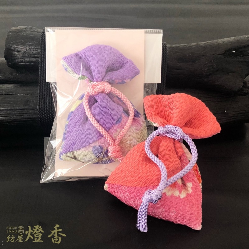 匂い袋/匂香『ちりめん袋【白檀-SANDALWOOD-】綿織布一入[携帯用]』大