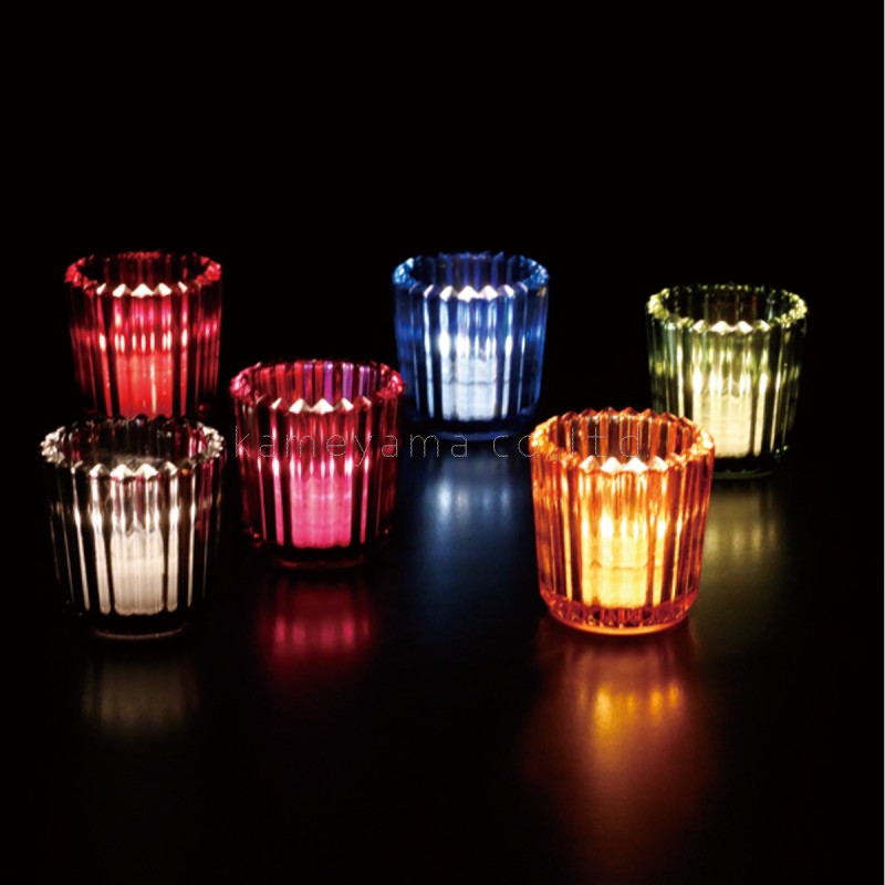 フランス    ブルー キャンドルグラス CANDLE | a gleam