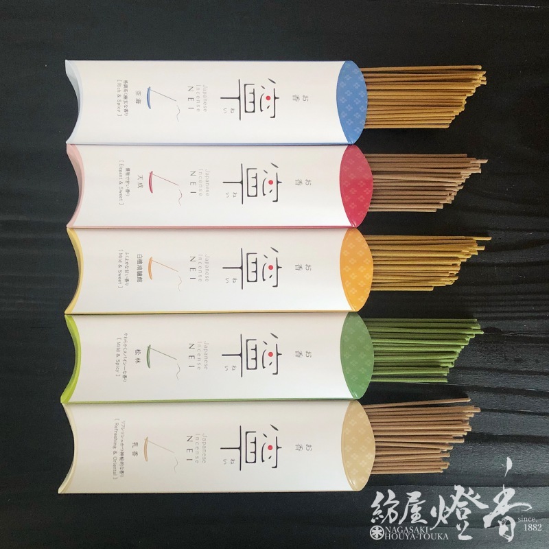 天年堂のお香ギフト『寧-NEI-【贈答用5種香詰合わせ】スティック/香