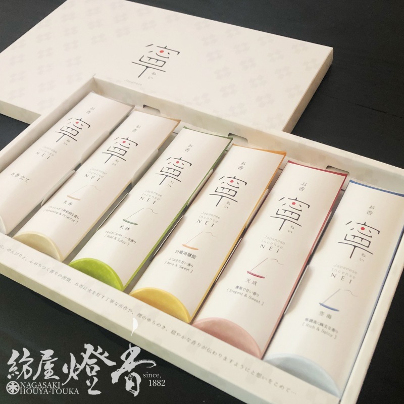 天年堂のお香ギフト『寧-NEI-【贈答用5種香詰合わせ】スティック/香