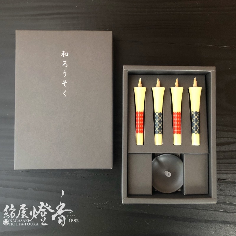 高澤ろうそくのご贈答/進物/ギフト『ミニ燭台セットあかりのひととき