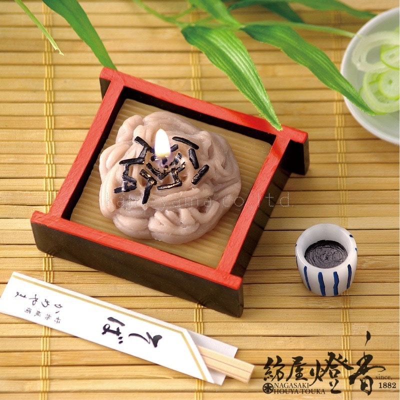 故人の好物ローソク『ざるそばキャンドル』カメヤマローソク | 取扱い