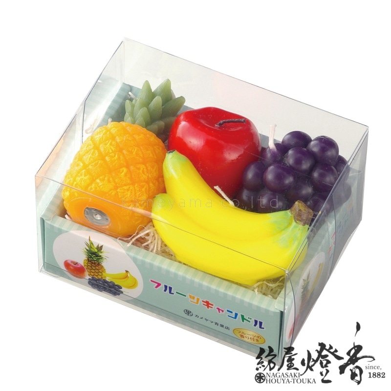 故人の好物ローソク『フルーツ詰合せキャンドル』カメヤマローソク