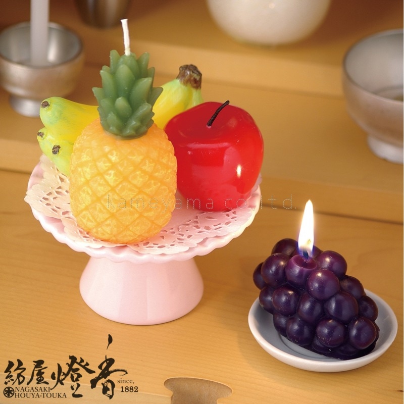 故人の好物ローソク『フルーツ詰合せキャンドル』カメヤマローソク