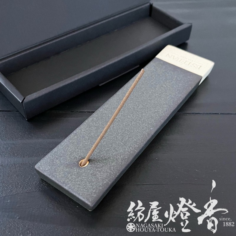 香立/香皿『インセンスホルダー【ESTEBAN香皿/黒】ステッィク用[陶製