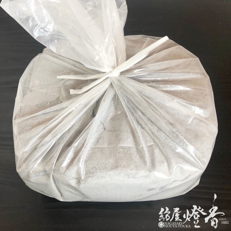 香炉灰/もみ灰『特選純もみ御香炉灰【万葉灰】[鼠色5kg業務用
