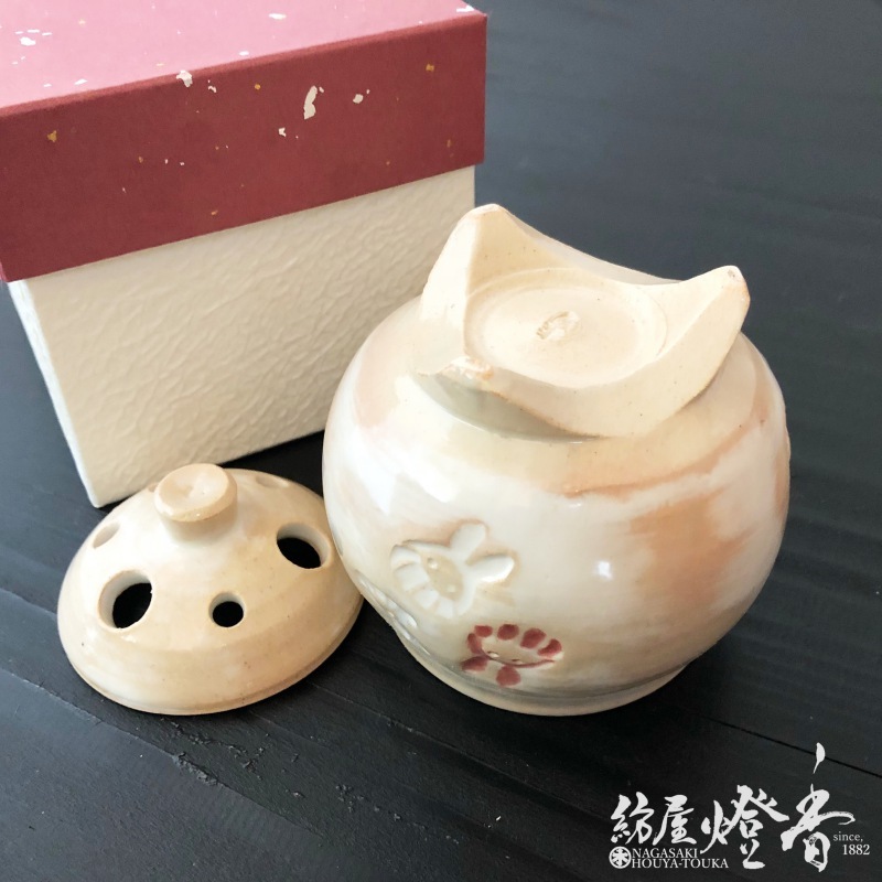 紫香楽　香炉 香器『香炉【乾山手松(けんざんでまつ)】紙箱入[京焼・清水焼/俊山]空