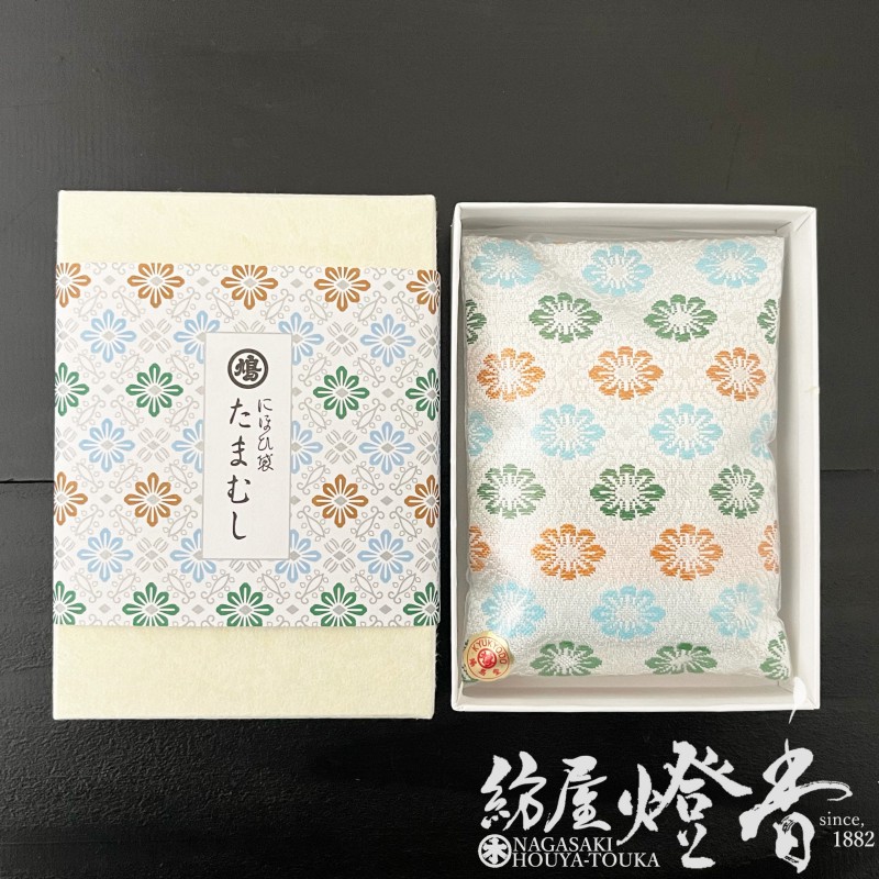 匂い袋『御式服用にほひ袋【たまむし-TAMAMUSHI-/古代錦角形】紙箱入