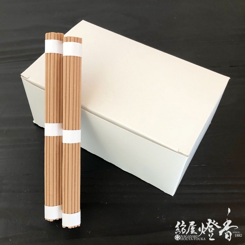参拝/墓参線香『やさしい香り【護摩線香・長寸8寸/30把入】紙箱[有煙
