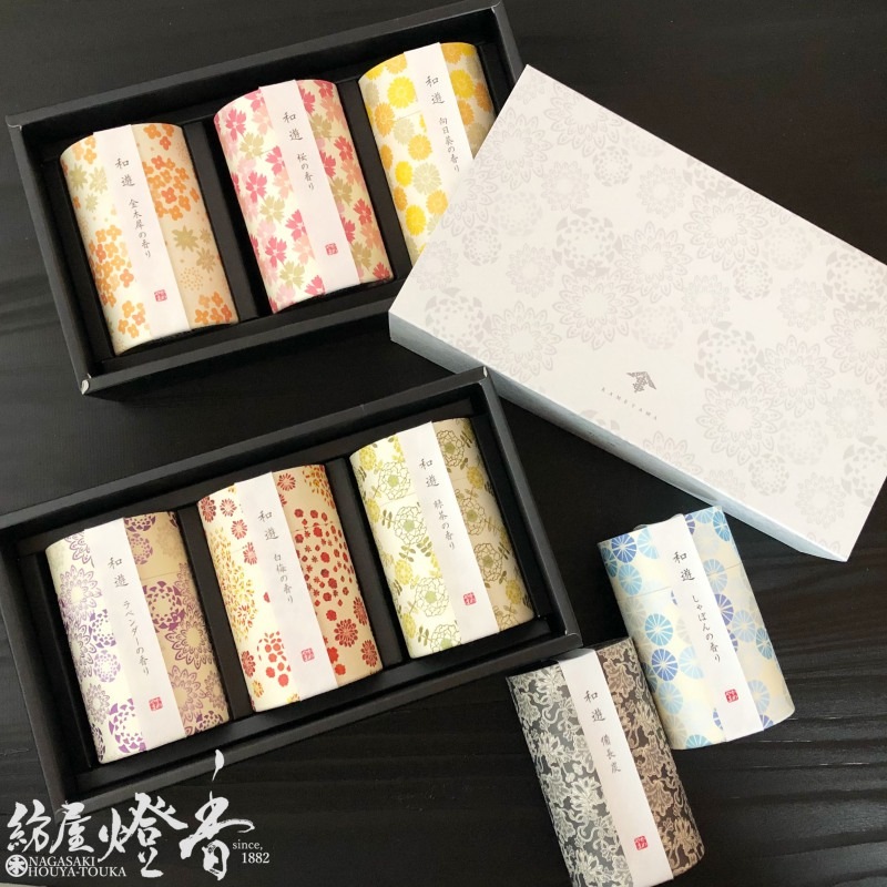 選べる香りのギフト『和遊【清流の香りローソク・線香二種】[有