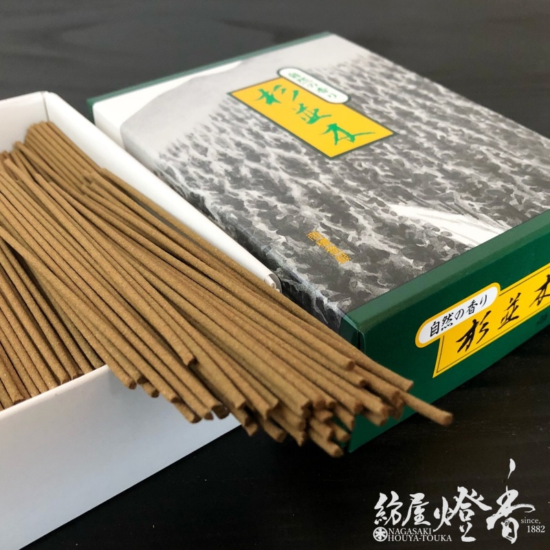 お線香『自然の香り【杉並木(すぎなみき)】短寸大箱[有煙]』伯林堂