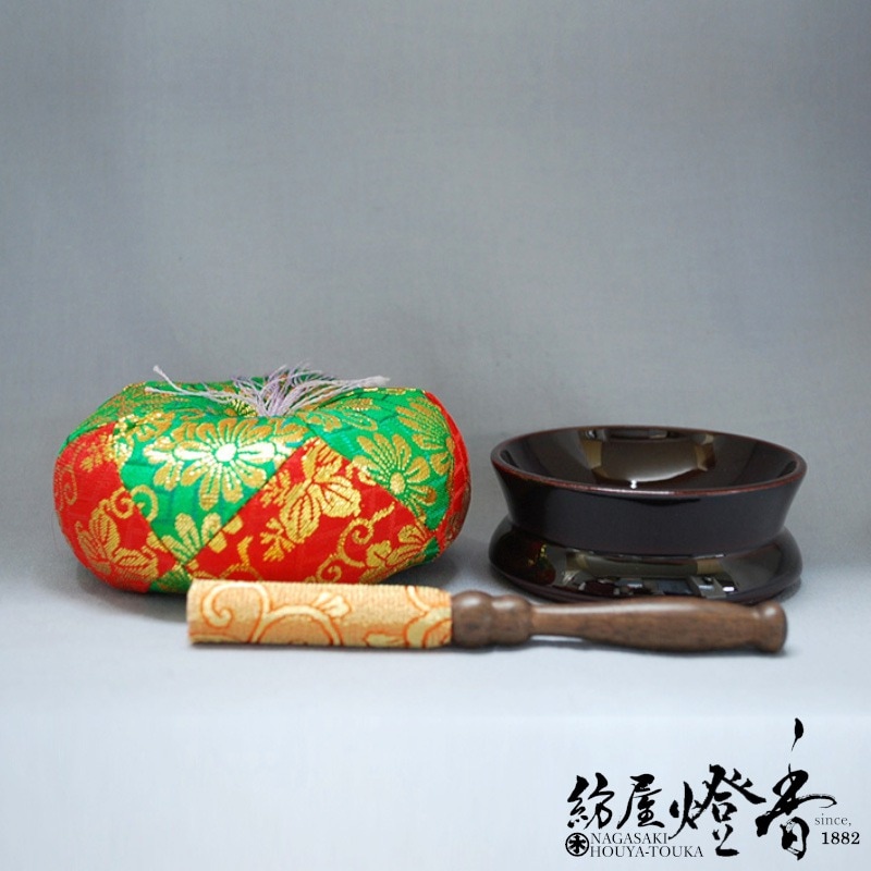 仏具/仏壇用品『銀製おりん【3．3寸】リンセット』森銀器製作所