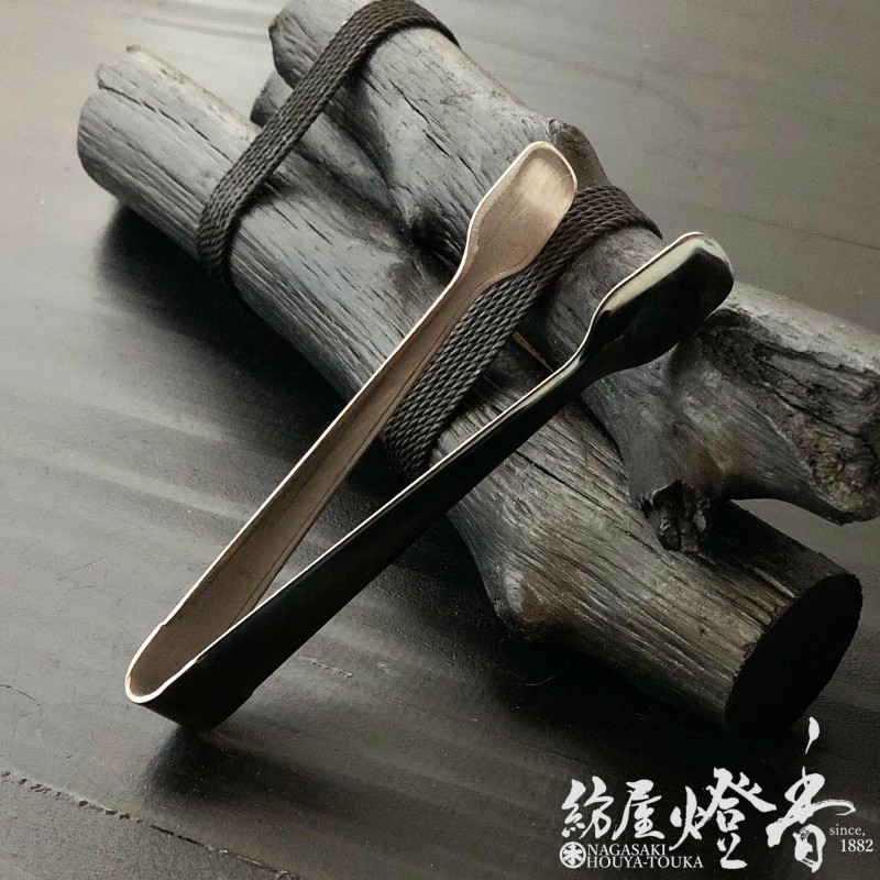 明治期 古銅燭台一対 高67㎝ 芯切鋏 芯切壺 木箱付 蝋燭台 古美術 骨董