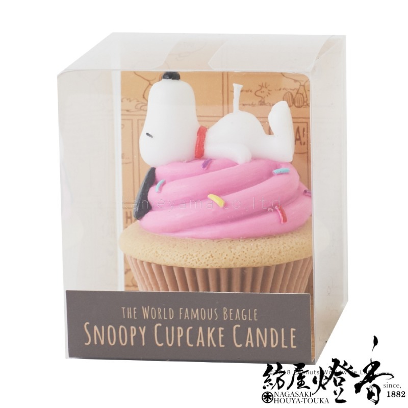 スイーツキャンドル『スヌーピーカップケーキキャンドル【ベリー