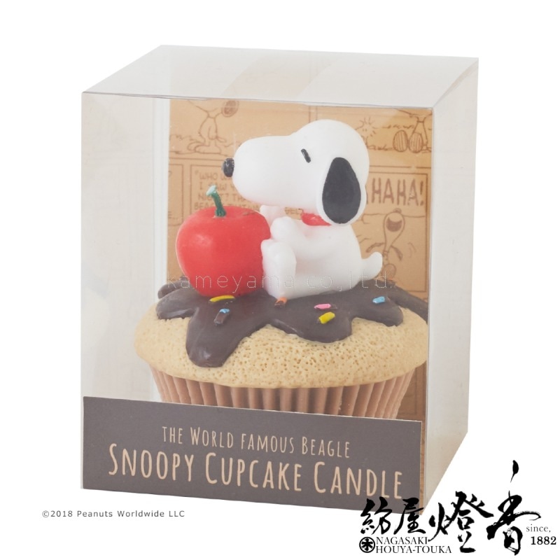 スイーツキャンドル『スヌーピーカップケーキキャンドル【チョコ
