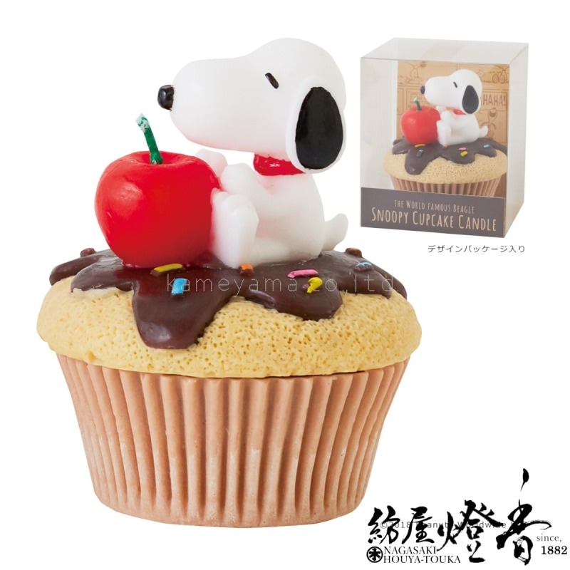 スイーツキャンドル『スヌーピーカップケーキキャンドル【チョコ