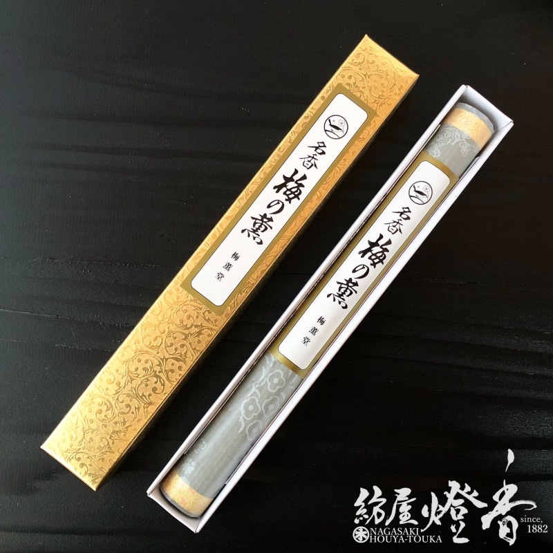 長尺線香『金箱【梅の薫-UMEnoKAORI-】長寸一把入[有煙]』梅薫堂