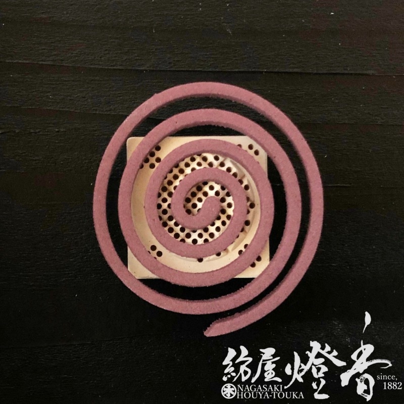 香用具/香立『渦巻・コーン型専用香台【うてな・角型】陶器素焼きた