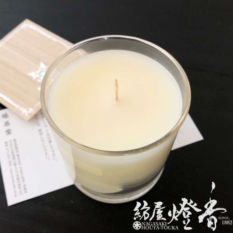 アロマキャンドル『白檀の香り【そよかぜ-OYOKAZE-】ガラス製カップ