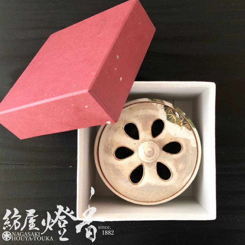 香器『香炉【乾山手松(けんざんでまつ)】紙箱入[京焼・清水焼/俊山]空