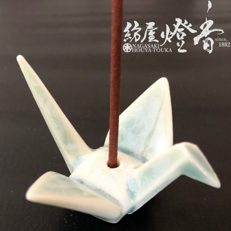 京焼　扇面若松　香合 京焼 扇面若松 香合
