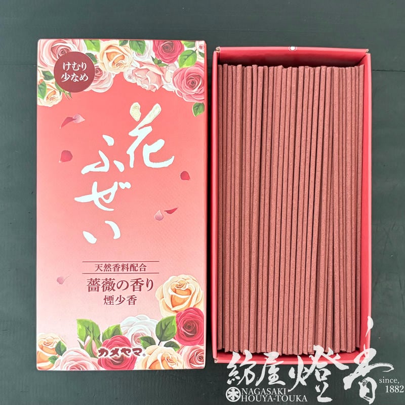 お線香『天然香料配合【花ふぜい～薔薇の香り～-HanaFuzei・Rose-/100g