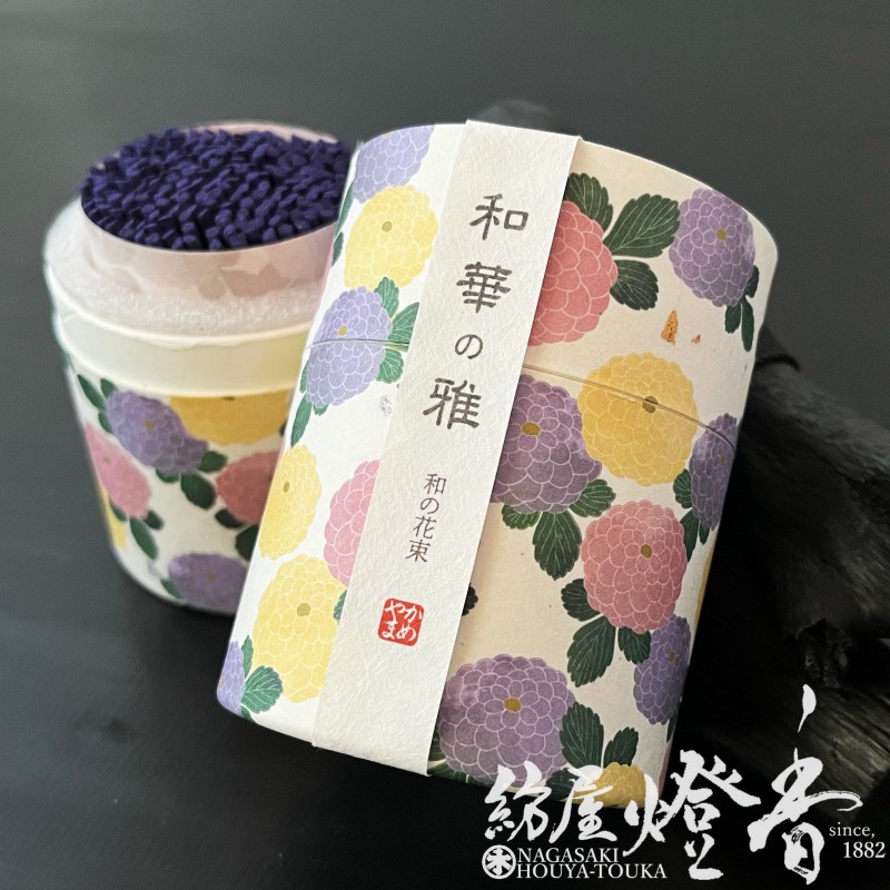 ミニ線香『10分極寸【和華の雅(わかのみやび)-WAKAnoMIYABI-】ミニ寸筒