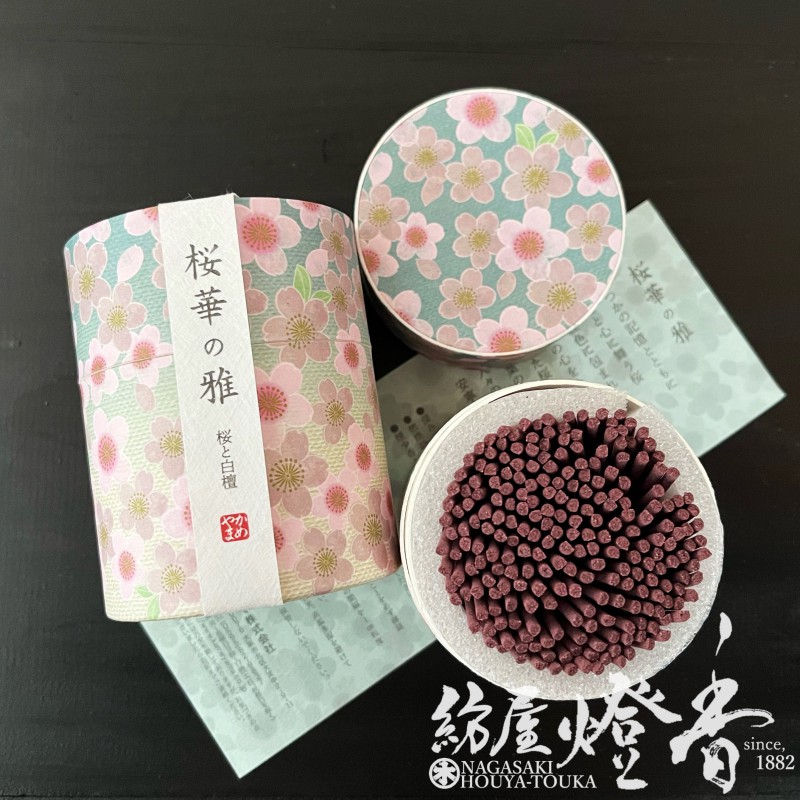 ミニ線香『10分極寸【桜華の雅(おうかのみやび)-OUKAnoMIYABI-】ミニ寸