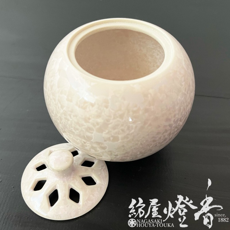 香器『香炉【京華釉・桃(きょうかゆう)-MOMO-】[京焼・清水焼/陶