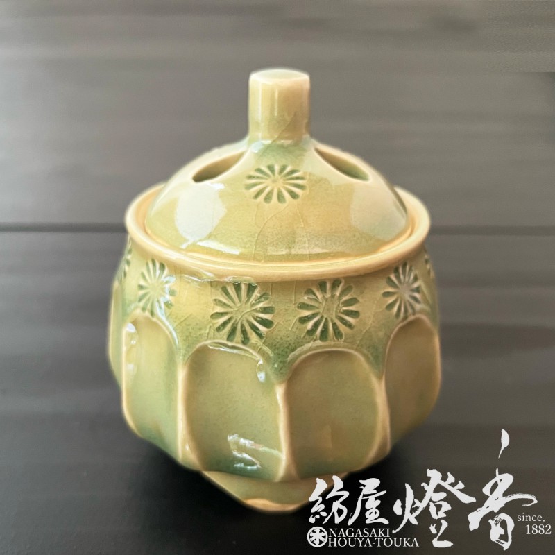 香器『香炉【菊紋そぎ(きくもんそぎ)-KIKUMONSOGI-】京焼・清水焼/稔